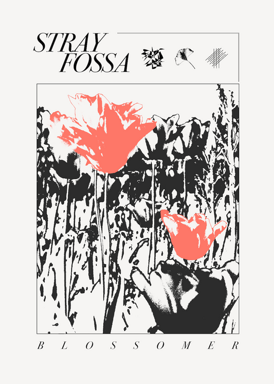 Stray Fossa - "Blossomer" T-shirt Vintage White