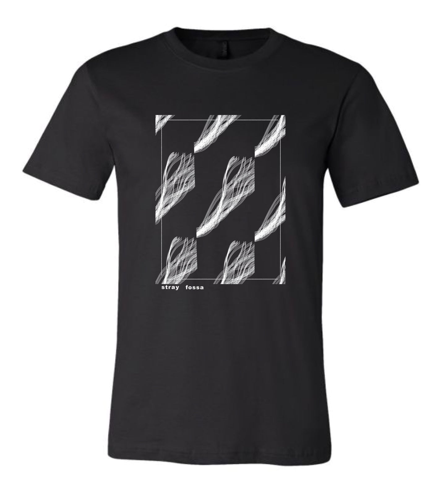 Stray Fossa - Sleeper Strip Screen Print T-Shirt (black)