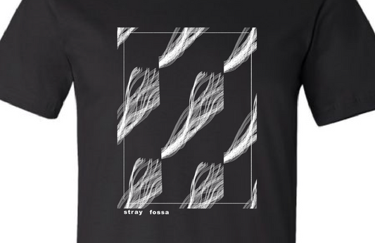 Stray Fossa - Sleeper Strip Screen Print T-Shirt (black)