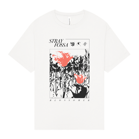 Stray Fossa - "Blossomer" T-shirt Vintage White