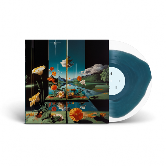 Stray Fossa - "Blossomer" Blue & White Eggshell Vinyl