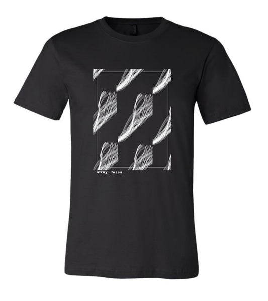 Stray Fossa - Sleeper Strip Screen Print T-Shirt (black)
